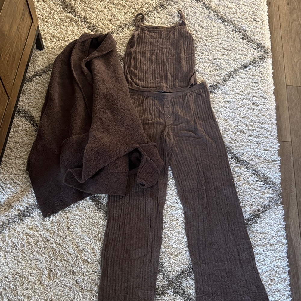 Barefoot Dreams Chocolate Brown Women's Jumpsuit